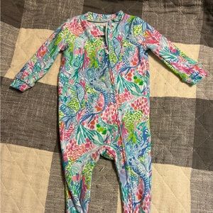 Infant Lilly Pulitzer Mermaid Cove pajamas